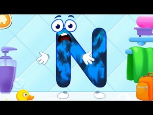 N for NUT - ABC Alphabet - Learn Letters - Letter N