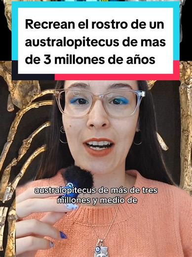 Reconstrucción del rostro de un australopitecus antiguo