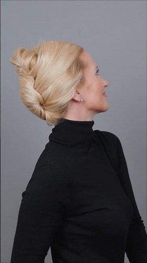 Elegant French Twist Updo | Easy Step-by-Step Hairstyle 👩‍🦳