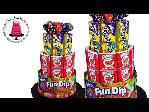 Easy No Bake Candy Tower Cake - How To With The Icing Artist