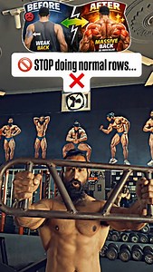 🚫Most people row wrong… 📌That’s why their back looks wide but FLAT ❌ 👉🏻This Bent Over Box Bar Row (Hammer Grip) is a GAME CHANGER 👿🔥 ✔ Neutral wrist = stronger pull ✔ Hammer grip = insane mid-back & lower lat thickness ✔ Box bar = better balance & control 💪🏻Protocol 👇 4️⃣ Sets 8–12 reps 8 reps to failure • 4 reps drop • 12 final burnout ⚠️ WARNING ❌ Not for beginners ❌ Avoid if you have lower-back pain ✅ Keep core tight & hinge strict 😎Train smart. Train HEAVY. Build a DEMON BACK 🦍 ⸻ 