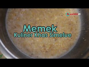Cara membuat Memek makanan khas Simeulue, Aceh