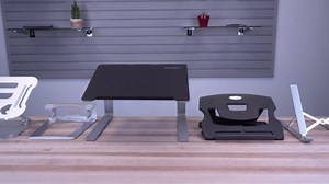 StarTech.com Laptop Stand for Desk, Supports 5kg/11lb, Aluminum, Silver, Ergonomic Laptop Riser, Portable Laptop Holder, Computer Stand for MacBook Air/Pro, Dell XPS, Lenovo (Laptop-Stand-Silver)