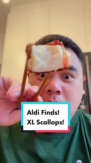 You must try this humongous scallops for $12.99 #aldifinds #aldi #placesinsydney #australia #sydney #TikTokHolidays #manifestation #foodlover