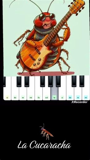 La Cucaracha piano tutorial