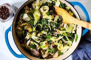 Vegan Southern Style Cabbage & Collards