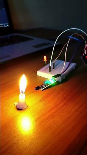 Working with flame sensor and LED using Arduino UNO | Simple project