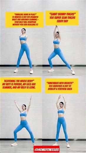 4 full-body exercises you can do anytime, anywhere Practice them every day#exercise#yoga#shorts