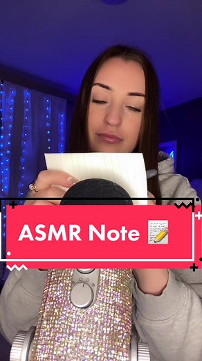 Reply to @rinaasmrforever writing you a note ✍️ #asmr #writingyouanote #writingasmr #penasmr #rinaasmr #fyp #foryoupage #asmroftiktok #tingles