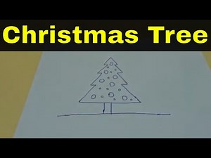 How To Draw A Christmas Tree-EASIEST Tutorial Out There