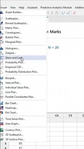 MINITAB – Stem and Leaf Plot using #Minitab | Tamil Tutorial