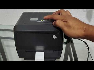 2. Powering on and initial tests with calibration error of Zebra ZD220T printer