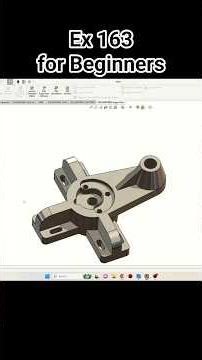 SolidWorks Tutorial! Exercise 163 for beginners