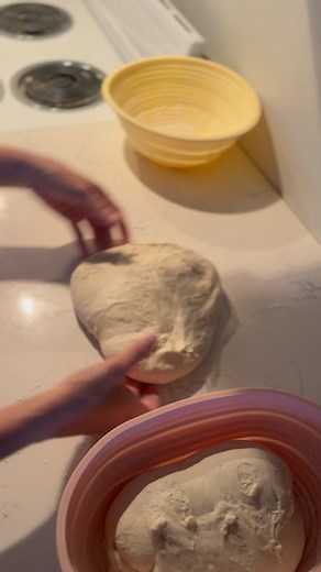 Let’s Shape some sourdough for Bannetons and overnight cold proofing! Taking a few minutes to do a good shape on your bread before you place it in your bannetons is super worth it!!! It takes practice but I know you can do it! I’m the next day or so I’ll upload a long video to YouTube that shows PreShaping, Shaping and next morning ripping out of the bannetons before baking. Silicone Bannetons https://amzn.to/47JFqd7 Subscribe to the YouTube channel: https://youtube.com/@sourdoughforbeginners?si