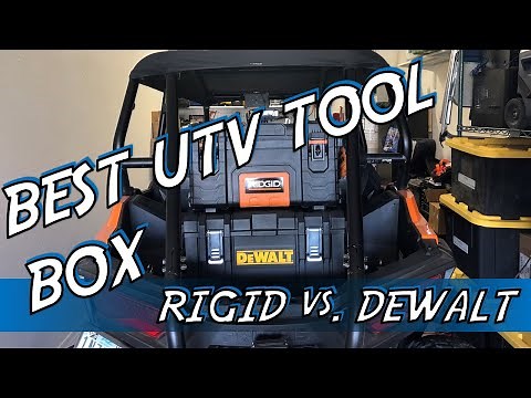 UTV Storage - Rigid vs Dewalt - Dust and Waterproof Tool Boxes