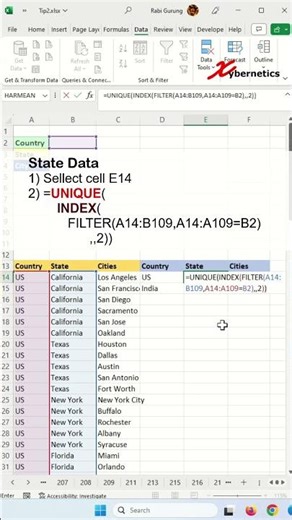 How do I create a dependent drop-down list in Excel - Excel Tips and Tricks #shorts