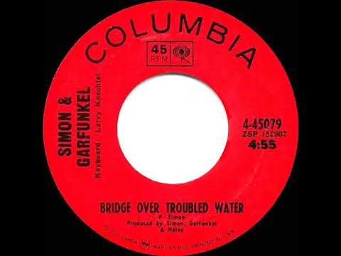 1970 HITS ARCHIVE: Bridge Over Troubled Water - Simon & Garfunkel (a #1 record--mono 45)