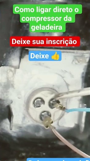 How to connect the refrigerator compressor directly