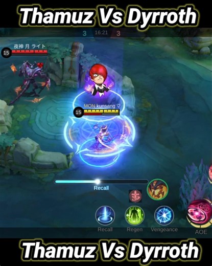 Thamuz Vs Dyrroth || Costom Match Mobile Legend | #funny #fyp #mlbb #youtubeshorts #funnyvideo