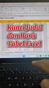 357K views · 4.7K reactions | Cara Kunci Judul dan Baris Tabel Excel #belajarexcel #mucrosoftexxel #tipsexcel #trikexcel #tutorialexcel #microsoftexcel #tips #trik #tutorial #belajarkomputer #tutorialkomputer #pemula #shortcutkey #tranding #viral #belajarmicrosoftword #ilmukomputer #infocerdas #panglimatutorial #isnainipanglima #belajarmsoffice @penggemar berat SEMUA ORANG | Panglima Tutorial | Facebook