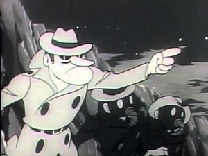 Cyborg 009 - b&w TV clips from 1968