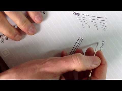 Cross Pens Ball Point Refill Comparison Broad Medium Fine