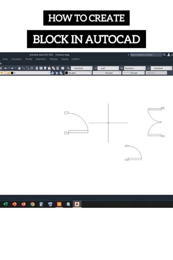 how to make block in autocad #shorts #drawing #autocad