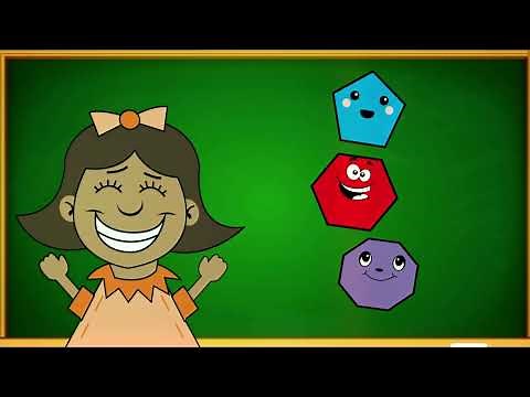 Pentagon, Hexagon, Octagon Geometry Song | EduTunes With Miss Jenny