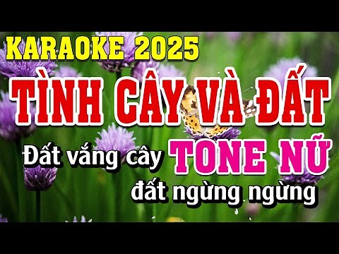 Tình Cây Và Đất Karaoke Tone Nữ Dễ Hát | Đình Long Karaoke