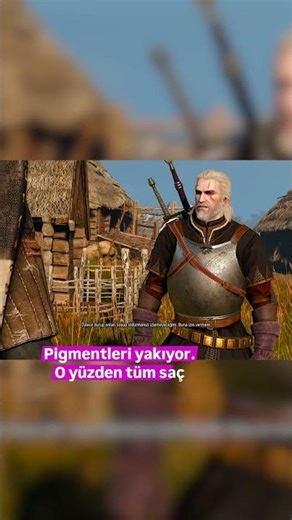 The Witcher 3 – The Reason for Geralt's White Hair #shorts