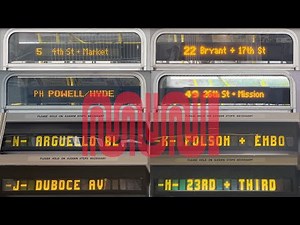 ⁴ᴷ⁶⁰ 1 Million Views Video: SF MUNI Special Route Announcements!