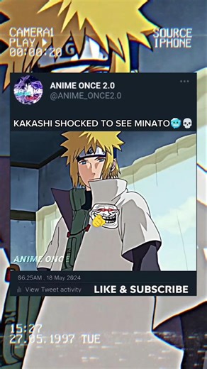 KAKASHI SHOCKED TO SEE MINATO🥶💀#shorts #shortsfeed #viralshorts