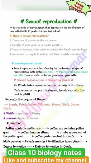 # Class 10 biology chapter 3 Reproduction chapter full chapter video# CBSE board class 10 science #