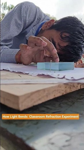 How Light Bends: Classroom Refraction Experiment #science #ytshorts