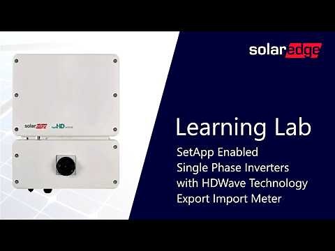 Configuring Export-Import Meters on SolarEdge's SetApp| International