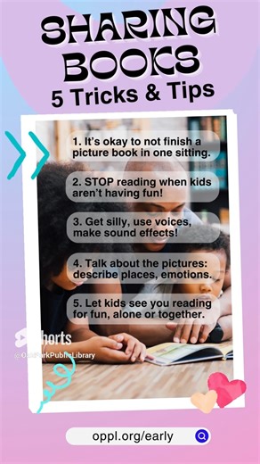 We're a public library, and you know we love to share—like these 5 tricks and tips for sharing books with your babies, toddlers, and preschoolers! | Oak Park Public Library | Facebook