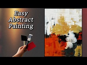 Quick & Easy Abstract Painting | Acrylic Techniques for Beginners