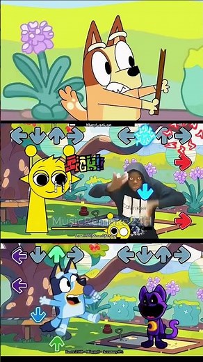 FNF Bluey vs 61 Meme Mod Animation | Friday Night Funkin Game #fnf #fridaynightfunkin