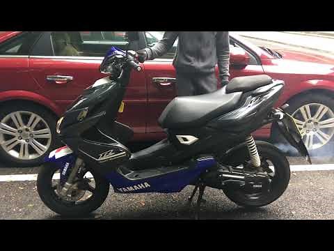 Yamaha Aerox R 50cc 2T 2014 Cold Start & Ride