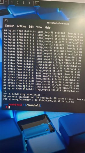 How to stop ping in Kali Linux? #ccna