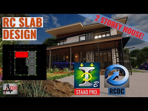 RC SLAB DESIGN FOR 2 STOREY RESIDENTIAL BUILDING USING STAAD PRO RCDC