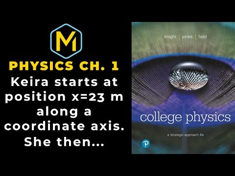 1.7 Mastering Physics Solution-"Keira starts at position x=23 m along a coordinate axis. She then