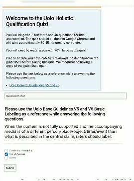UOLO V2 QUALIFICATION ANSWER