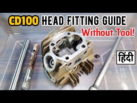 Ep18: Complete Head Fitting - Valve Locks, Camshaft, Rockers, Tappets | CD100 Restoration | Hindi
