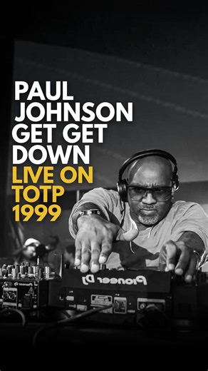 House Culture on Instagram: "The late Paul Johnson orginally released Get Get Down on Moody Recordings. Defected licensed the track in 1999…. it went on to have huge charting success across Europe. Captured here is the moment he graced TOTP with a performance of that track that same year… @johnsongram sadly passed away in 2021 but his legacy as a Chi Town legend is cemented in House music history."