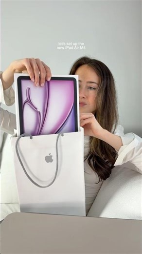 new iPad Air M4 + case setup 🤍 #ESR #esripadair #esripadcase #ipadair #apple #unboxing #tech