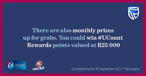 If you spend R200 or more, you could stand a chance to be one of the 10 #UCount members to win rewards points valued at R100 000 so you can make your Next, your now. T&Cs apply | Standard Bank - South Africa