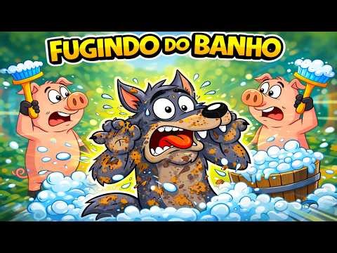 The Big Bad Wolf Didn't Want to Take a Bath! (Fun Children's Song) - Learning While Having Fun