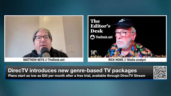 DirecTV's new cheaper TV packages, and ESPNs ability to help fans find sports | The Editor's Desk