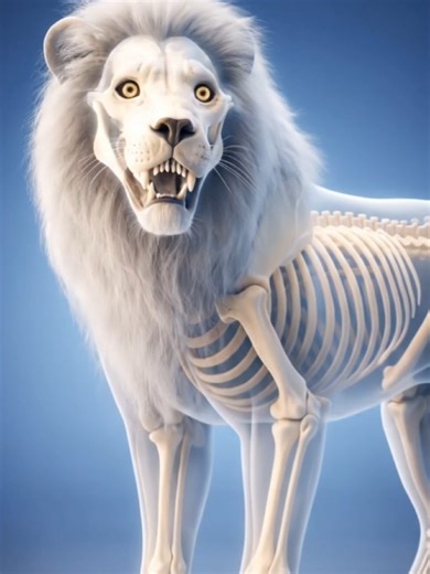 lion skeleton 🦴 #ai #lion #funny #funnyvideos #treanding